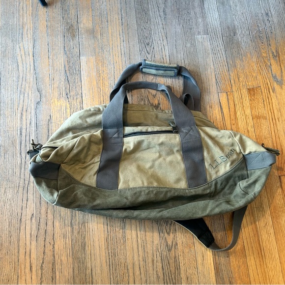 L.L. Bean Handbags - LL Bean Waxed Canvas Duffle bag